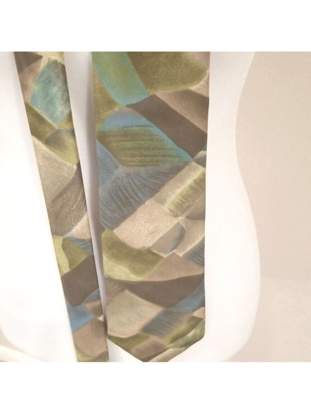 Yves Saint Laurent Silk Geometric Tie - Picture 5 of 5